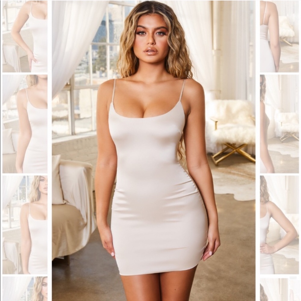 OH POLLY Satin Mini Dress